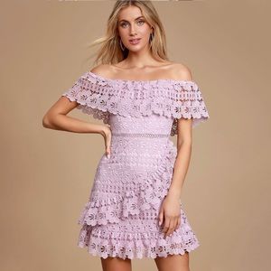 Lulu’s Lavender Lace Dress